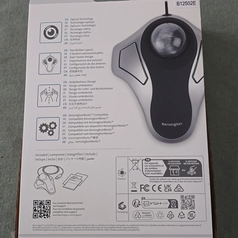 HOST PICK. Like New. Kensington Orbit Optical Trackball